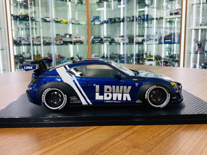 1/18 resin model Ignition Model  Toyota GT86 LBWK Blue