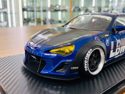1/18 resin model Ignition Model  Toyota GT86 LBWK Blue