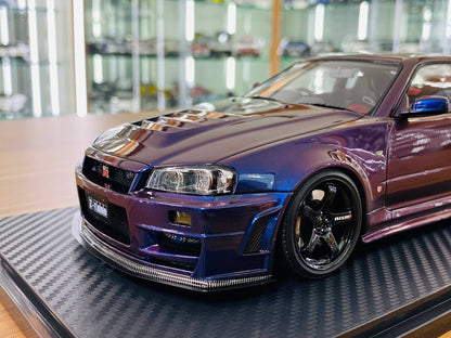 1/18 resin Ignition Model  Nissan Skyline GT-R R34 Z-tune Violet
