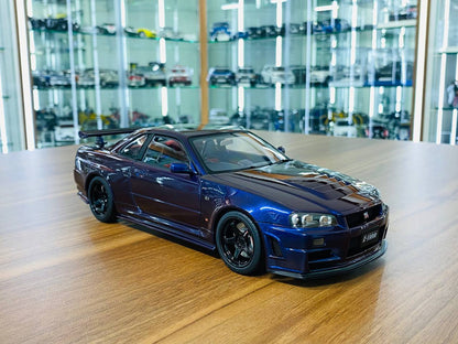 1/18 Diecast Model AUTOart Nissan GT-R R34 Z-tune Midnight purple