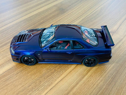 1/18 Diecast Model AUTOart Nissan GT-R R34 Z-tune Midnight purple