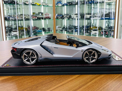 1/18 resin MR Collection Lamborghini Centanario Roadster argento Centanario (blue) Limited EditionEdition