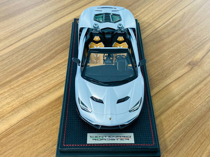 1/18 resin MR Collection Lamborghini Centanario Roadster argento Centanario (blue) Limited EditionEdition