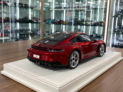 1/18 Resin IVY Models  Porsche 911 S/T (992) Metallic Red / Silver Rim Limited-15 pcs