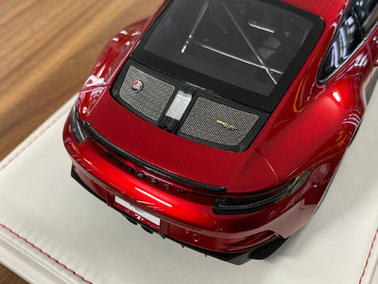 1/18 Resin IVY Models  Porsche 911 S/T (992) Metallic Red / Silver Rim Limited-15 pcs