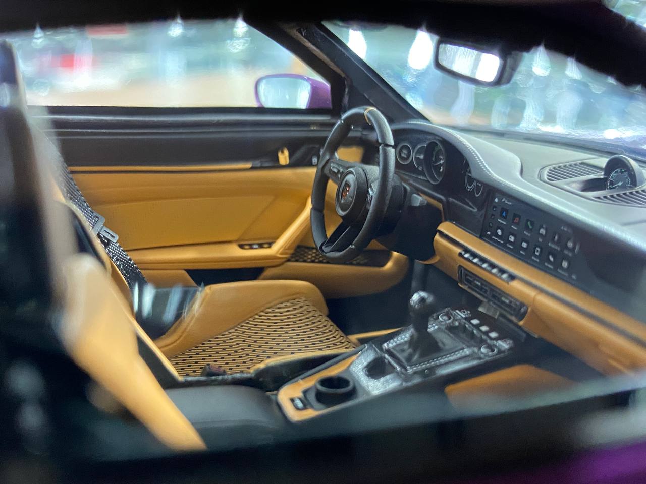1/18 Resin IVY Models Porsche 911 S/T (992) Metallic Purple / Gold Rim Limited-15 pcs