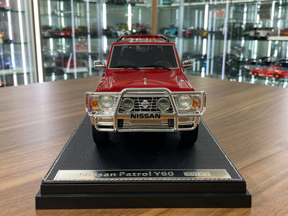 1/18 Diecast Nissan Patrol Super Safari Y60 Red IVY Models Scale Model Car