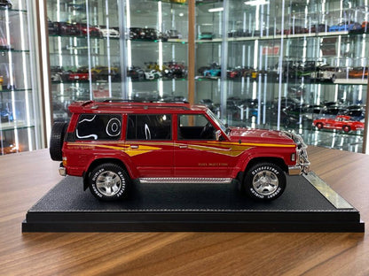 1/18 Diecast Nissan Patrol Super Safari Y60 Red IVY Models Scale Model Car