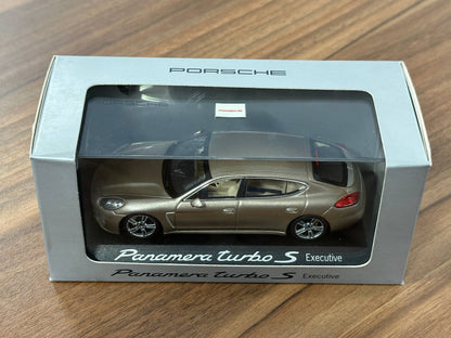 1/43 Diecast Model Porsche Panamera Turbo S Executive Gold (Porsche Official)