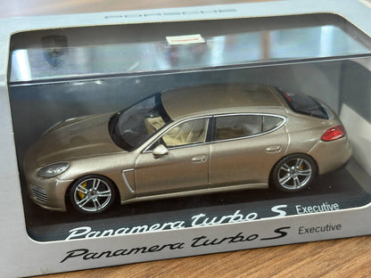 1/43 Diecast Model Porsche Panamera Turbo S Executive Gold (Porsche Official)