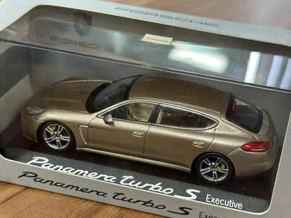 1/43 Diecast Model Porsche Panamera Turbo S Executive Gold (Porsche Official)