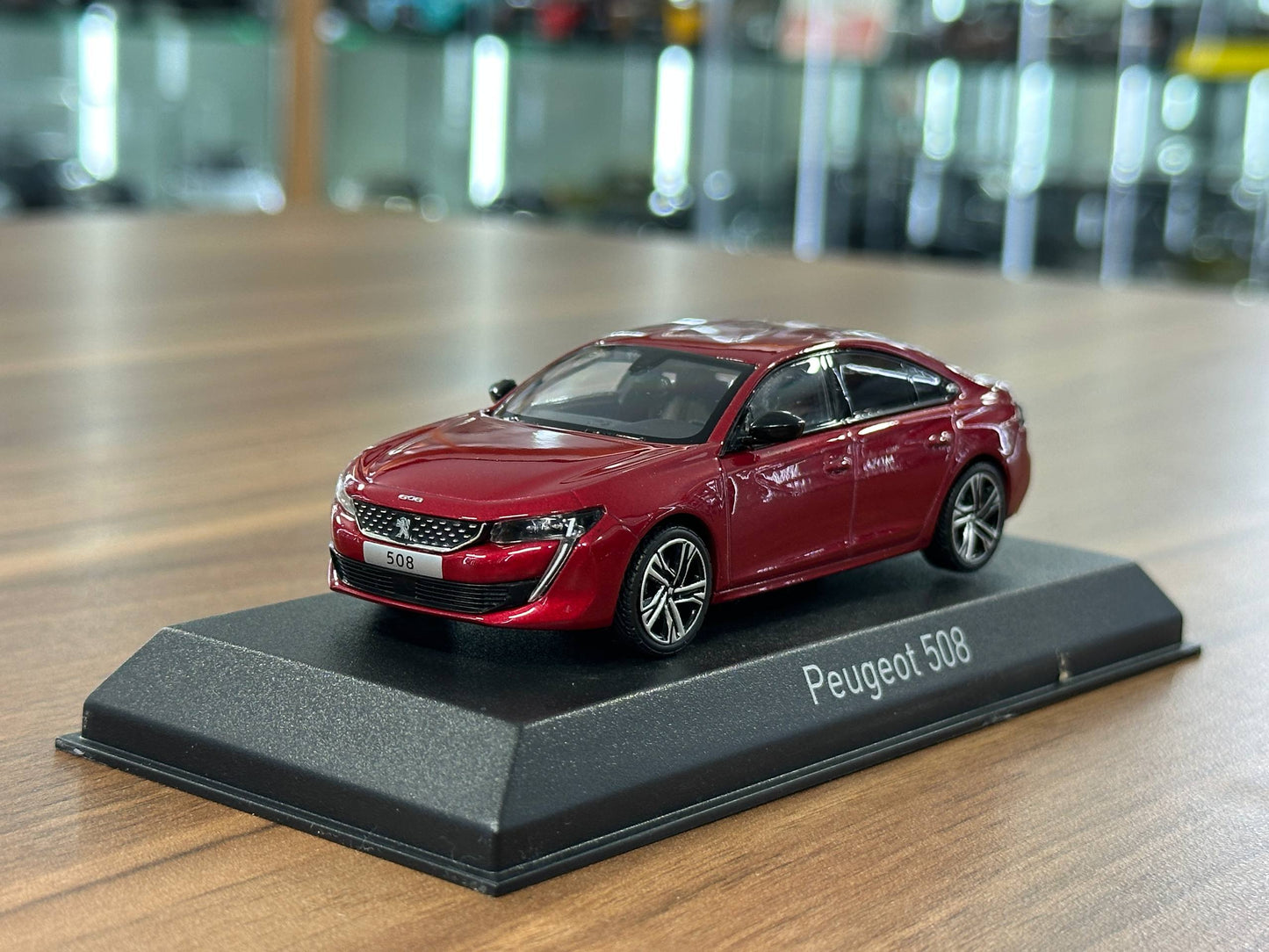 1/43 Diecast Peugeot 508 GT 2018 Ultimate Red (Norev)