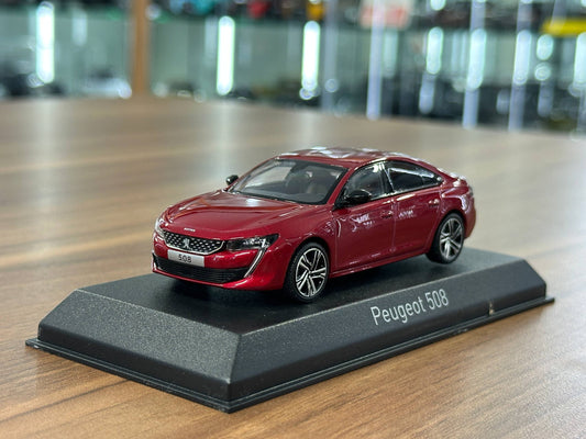 1/43 Diecast Peugeot 508 GT 2018 Ultimate Red (Norev)