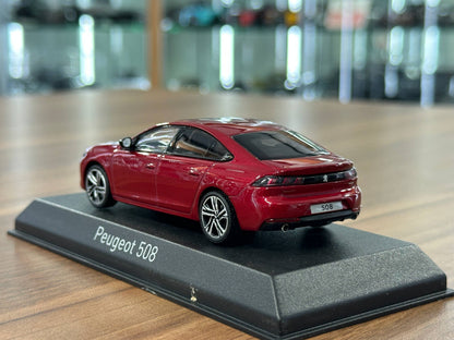 1/43 Diecast Peugeot 508 GT 2018 Ultimate Red (Norev)
