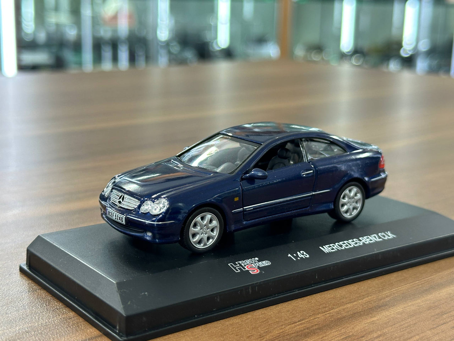1/43 Diecast Mercedes-Benz CLK Blue Metallic (High Speed Model Collection)