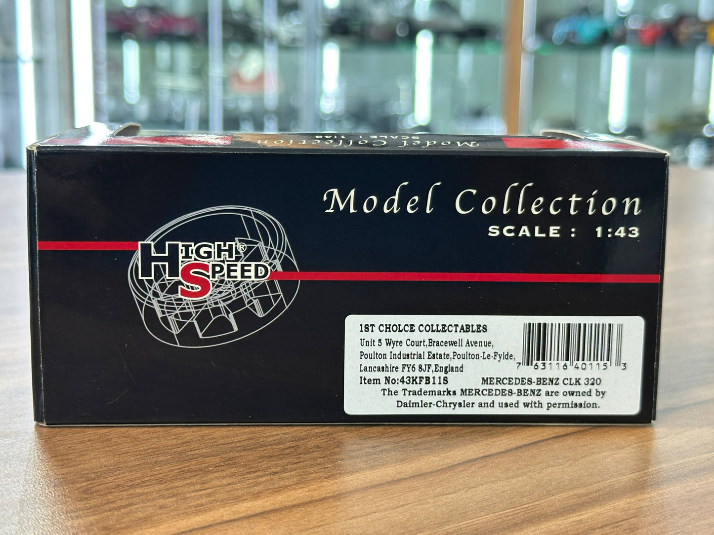 1/43 Diecast Mercedes-Benz CLK Blue Metallic (High Speed Model Collection)