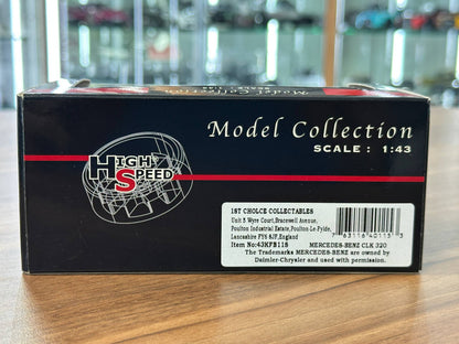 1/43 Diecast Mercedes-Benz CLK Blue Metallic (High Speed Model Collection)