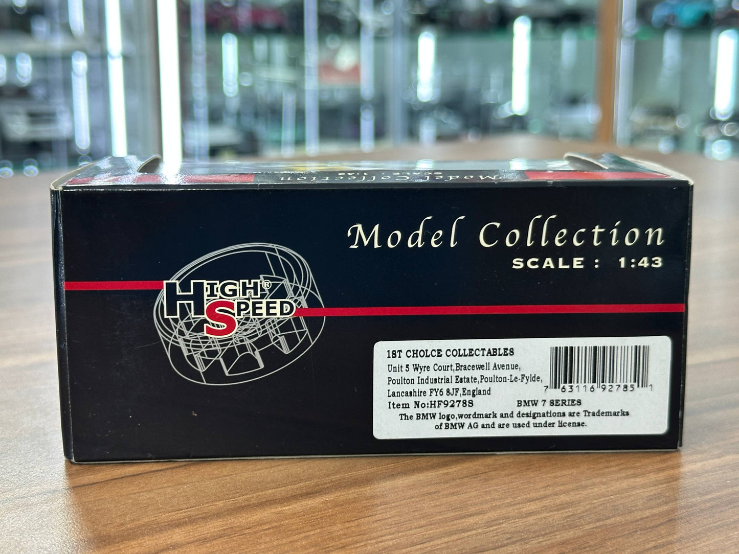 1/43 Diecast BMW 7 Series Grey Metallic (High Speed Model Collection)