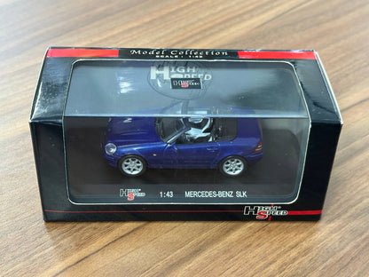 1/43 Diecast Mercedes Benz SLK Blue  (High Speed Model Collection)