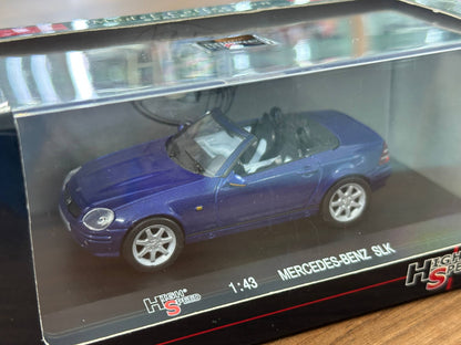 1/43 Diecast Mercedes Benz SLK Blue  (High Speed Model Collection)