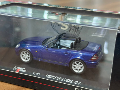 1/43 Diecast Mercedes Benz SLK Blue  (High Speed Model Collection)