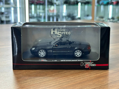 1/43 Diecast Mercedes Benz 500 SL Grey Metallic  (High Speed Model Collection)