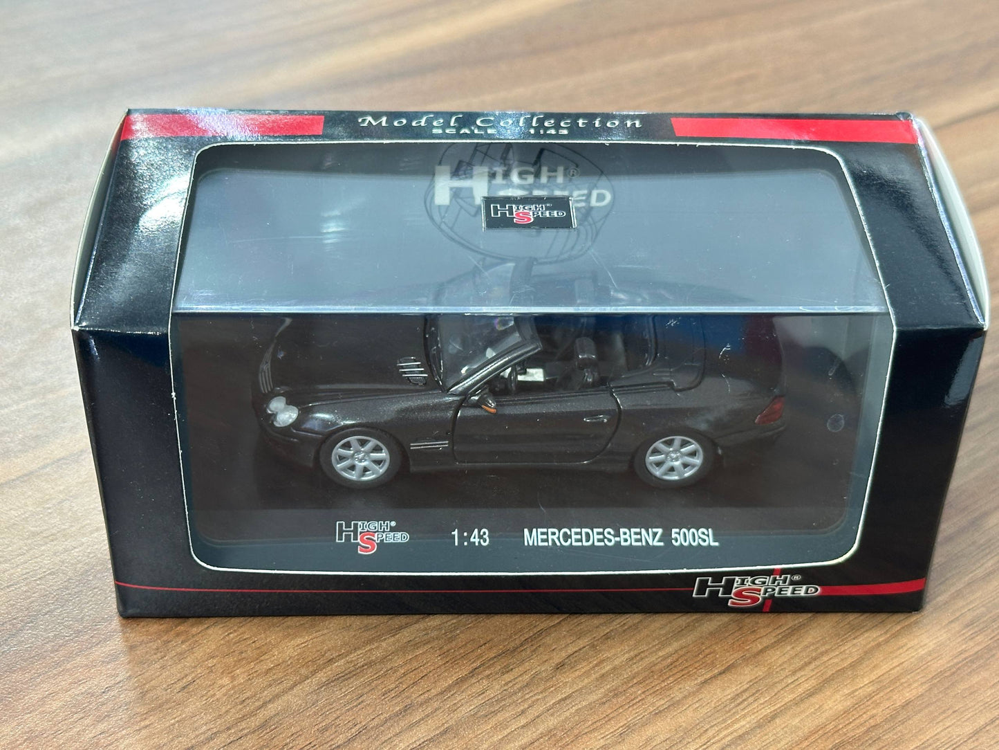1/43 Diecast Mercedes Benz 500 SL Grey Metallic  (High Speed Model Collection)