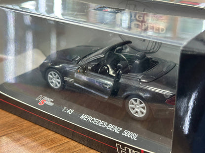 1/43 Diecast Mercedes Benz 500 SL Grey Metallic  (High Speed Model Collection)