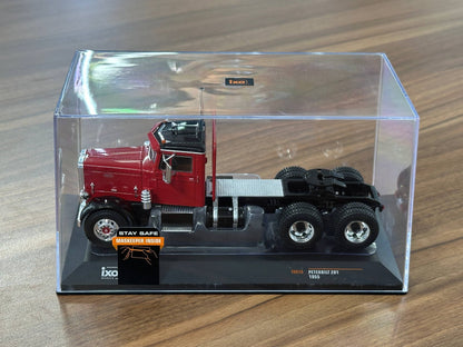 1/43 Diecast Peterbilt 281 1955 Truck Red & Black (ixo Model)