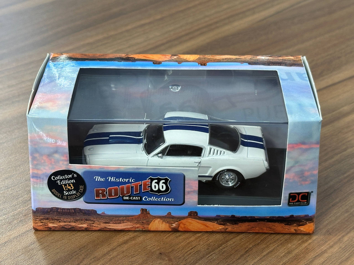 1/43 Diecast Ford Mustang Shelby GT 350 1965 White (Diecast Club)
