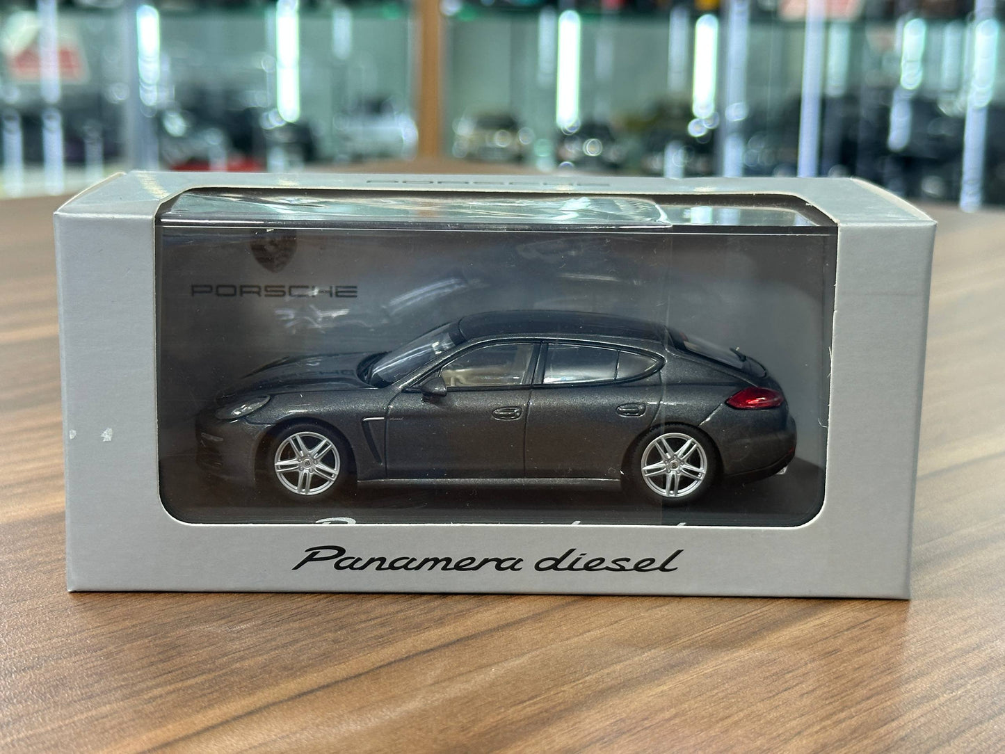 1/43 Diecast Porsche Panamera Diesel Grey Metallic (Porsche Collection)