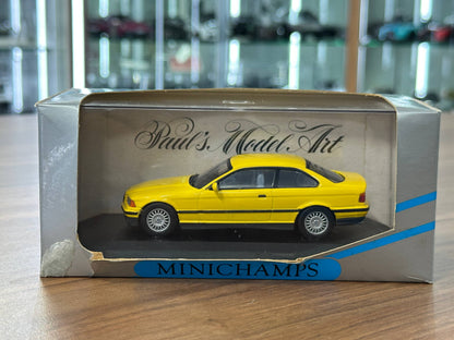 1/43 Diecast Model BMW 3 - Series Coupe Yellow (Minichamps)