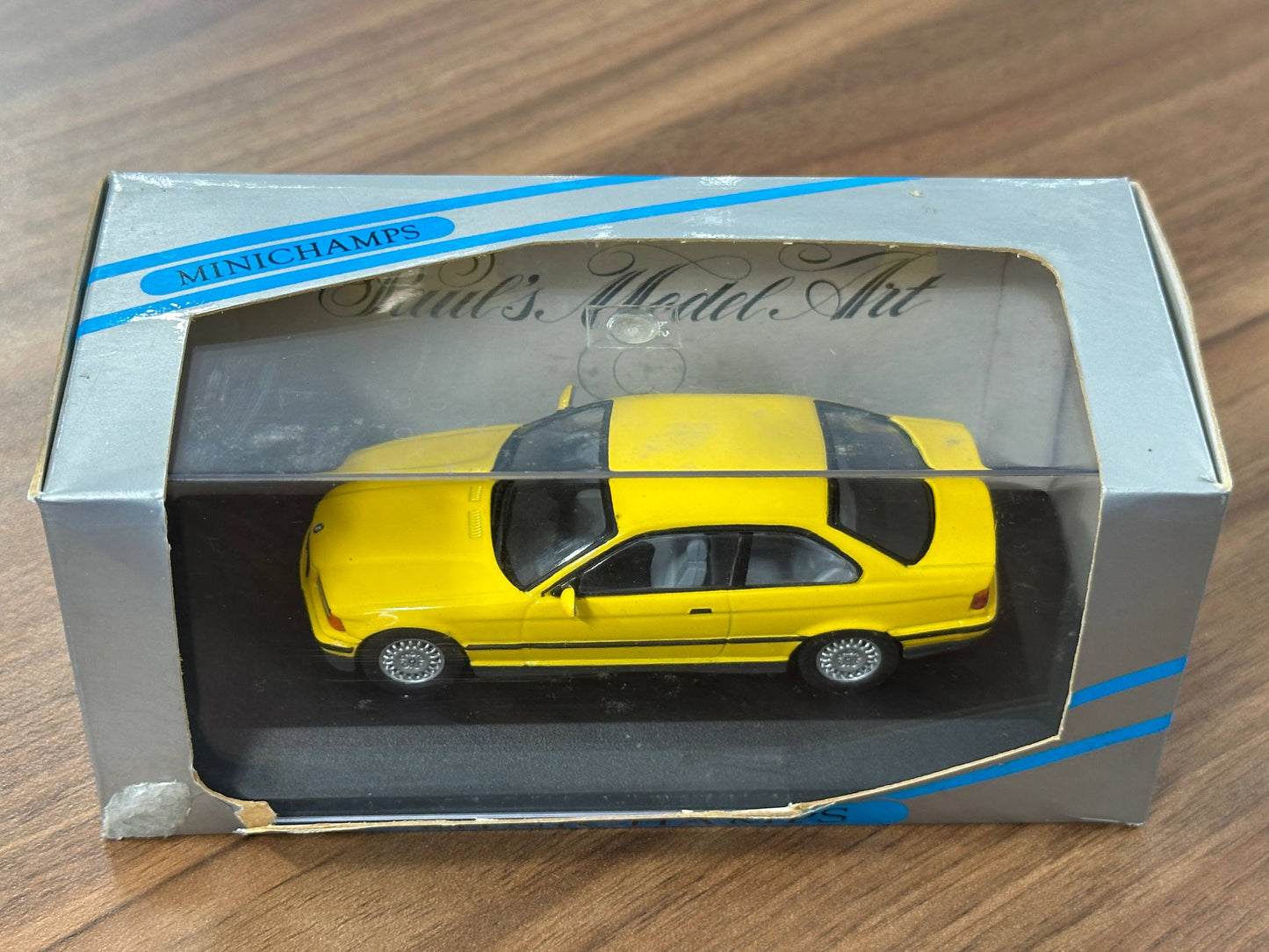 1/43 Diecast Model BMW 3 - Series Coupe Yellow (Minichamps)