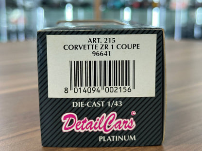 1/43 Diecast Chevrolet Corvette ZR1 Coupe Maroon (Detail Cars Platinum)