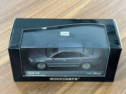 1/43 Diecast Audi A8 2002 Grey Metallic (Minichamps)