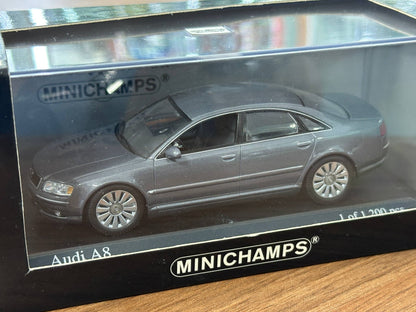 1/43 Diecast Audi A8 2002 Grey Metallic (Minichamps)