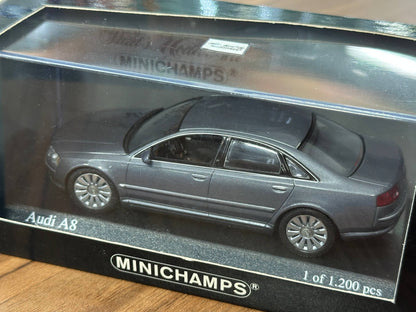 1/43 Diecast Audi A8 2002 Grey Metallic (Minichamps)