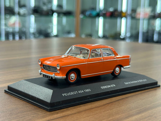 1/43 Diecast Peugeot 404 1960 Orange (ODEON)