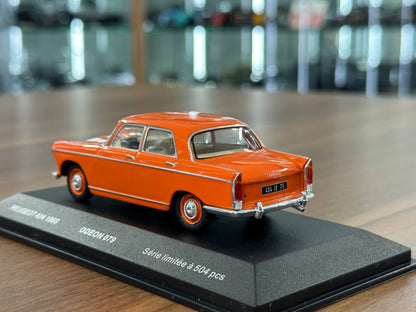 1/43 Diecast Peugeot 404 1960 Orange (ODEON)