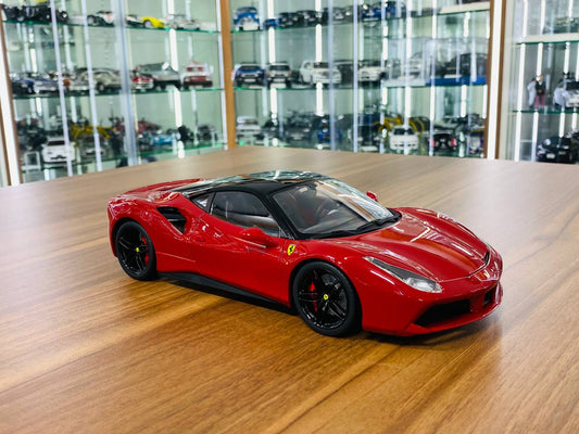 1/18 Diecast Ferrari 488 GTB Red "Signature Series" Bburago Scale Model Car