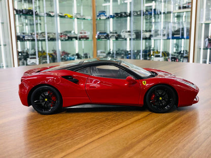 1/18 Diecast Ferrari 488 GTB Red "Signature Series" Bburago Scale Model Car