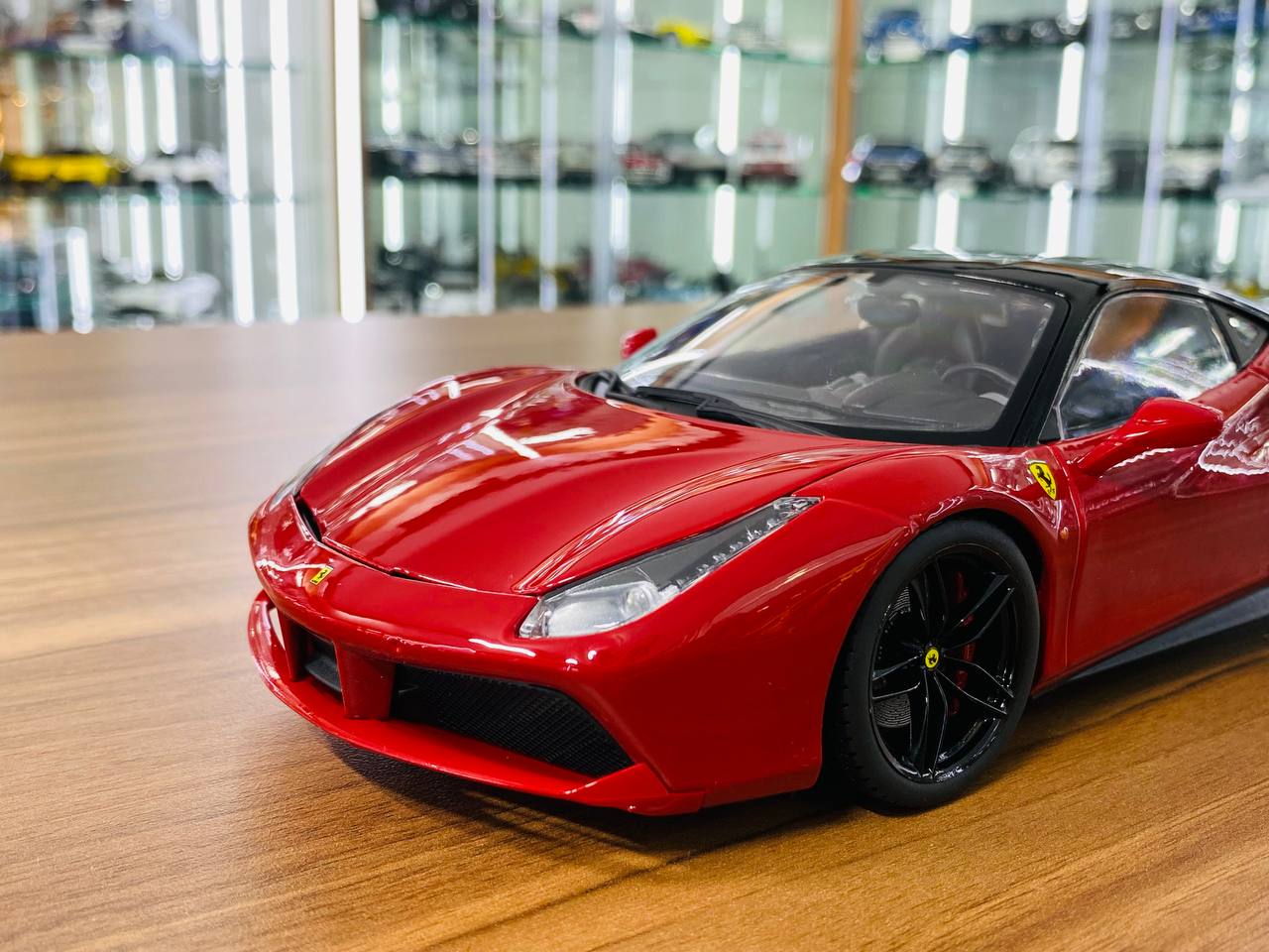 1/18 Diecast Ferrari 488 GTB Red "Signature Series" Bburago Scale Model Car