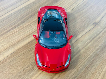 1/18 Diecast Ferrari 488 GTB Red "Signature Series" Bburago Scale Model Car