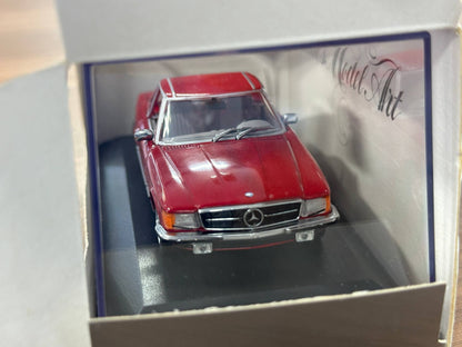 1/43 Diecast Mercedes 350 SL Cabriolet Hard Top in Red (Minichamps)