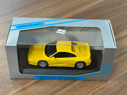 1/43 Diecast Ferrari F 355 1994 in Yellow (Minichamps)