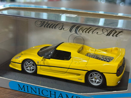 1/43 Diecast Ferrari F50 1995 in Yellow (Minichamps)