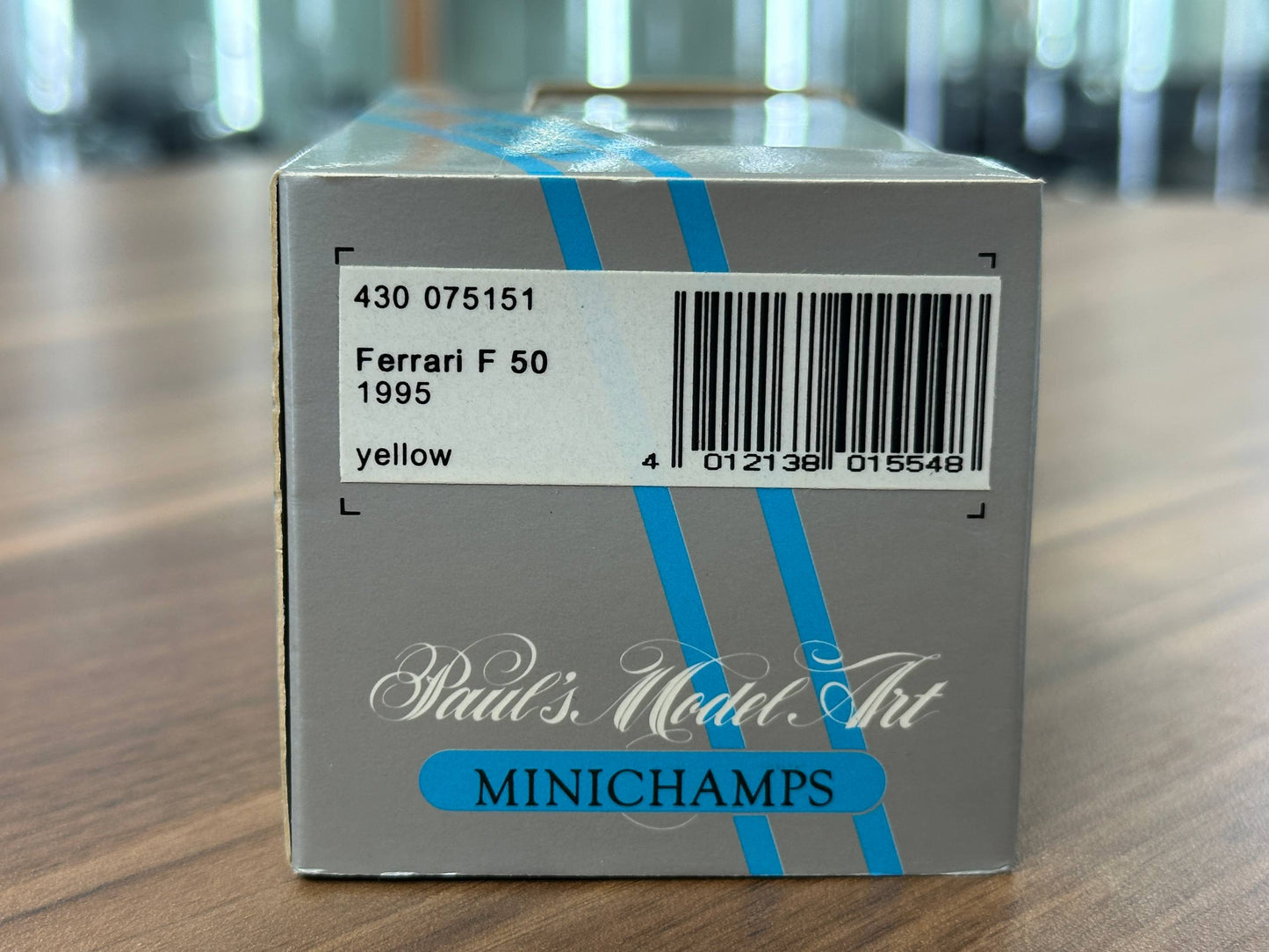 1/43 Diecast Ferrari F50 1995 in Yellow (Minichamps)