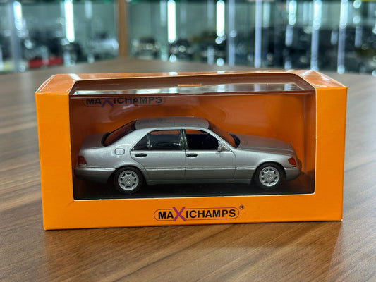 1/43 Diecast Mercedes Benz 600 SEL 1992 in Silver Metallic (Maxichamps)