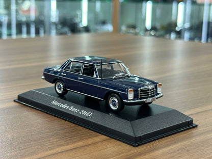 1/43 Diecast Mercedes Benz 200D 1973 in Blue (Maxichamps)