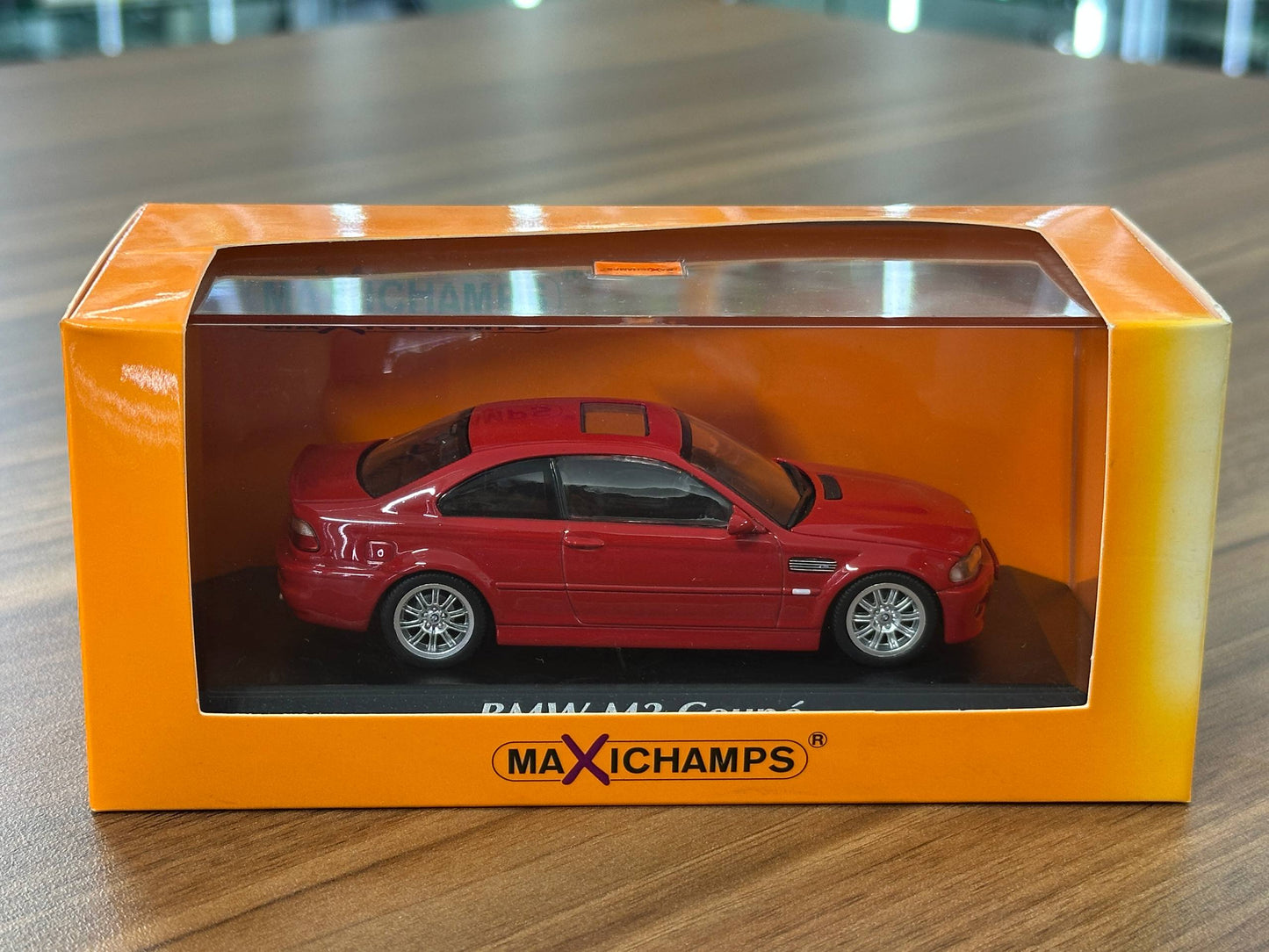 1/43 Diecast BMW M3 Coupe (E46) 2001 in Red (Maxichamps)